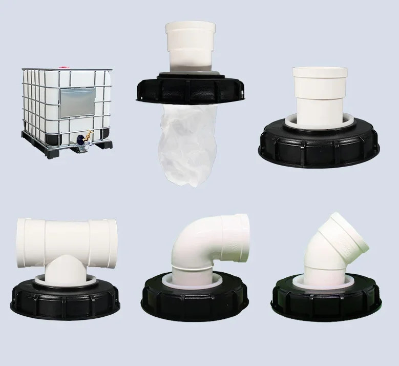 

IBC Tote Fittings Set 4590 Elbow Bag Accessories Indoor Water Tote Hose Adapter Tank Lid Filter for Beverage And Food Industry