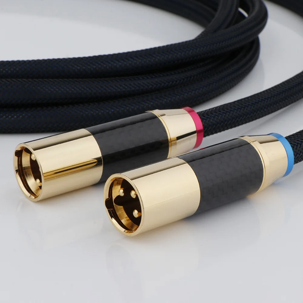 RASANTEK HiFi Audiophile XLR Male-Female Balanced Cable-OFC Gold Plated Lossless Audio Wire For Studio Home Theater & Projector