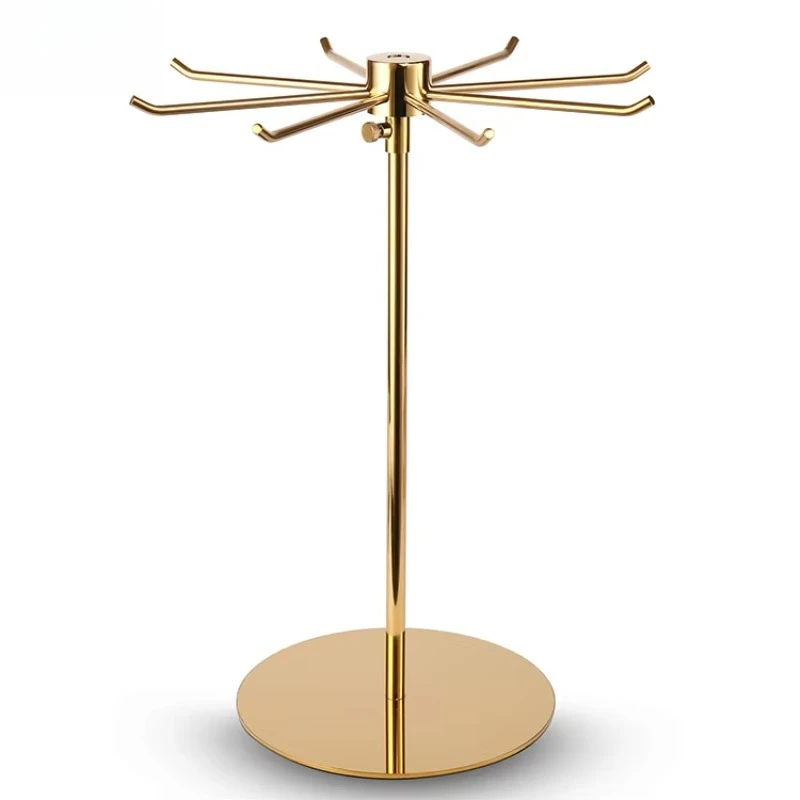 

Stainless steel tie display stand, counter top spinner, rotating bracket, jewelry display box packaging