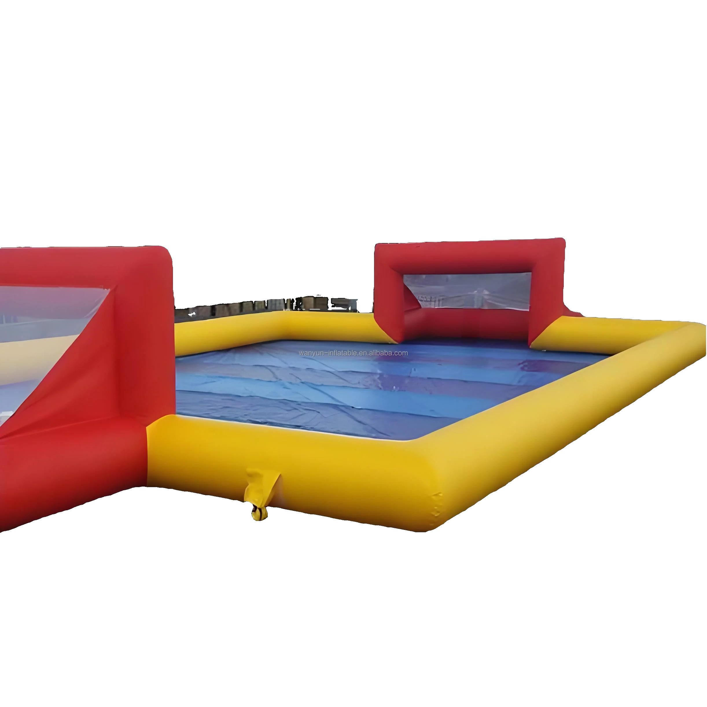 //Inflatable Soccer Sports Court 3V3 Inflatable Football Water Pool Pitch Field For Birthday School Playground Family Team Games