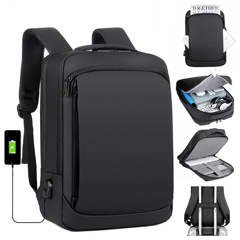 

Backpack New Type Splash-proof Laptop Men's Business Travel Multi-function USB Unisex Softback School