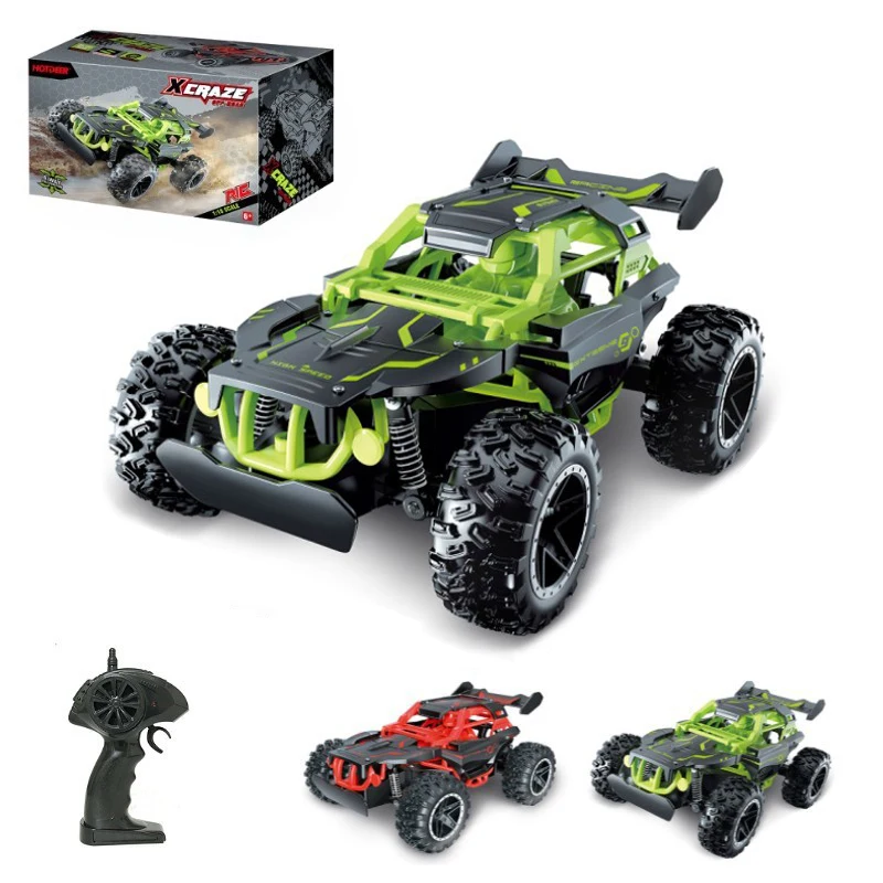 1:18 RC Car Big Wheel Monster 2WD RC Truck 2.4GHz All Terrain Off Road 15KM/H High Speed RC Racing Car RTR for Kids