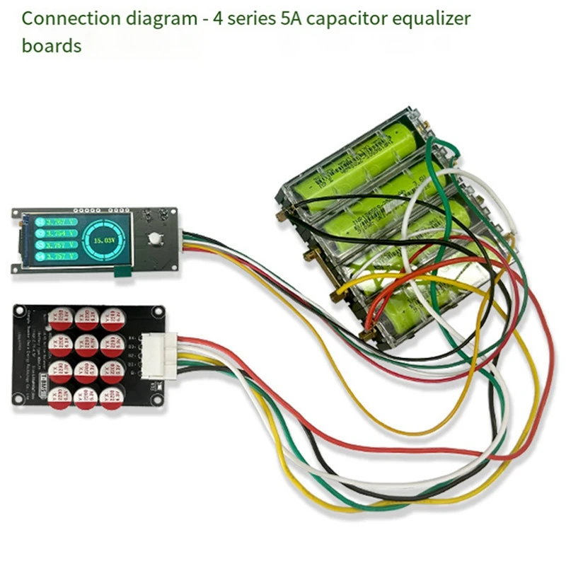 عرض جهد بطارية الليثيوم جهاز قياس الجهد الكهربائي الجديد 4S بطارية ليثيوم قياس خلية واحدة