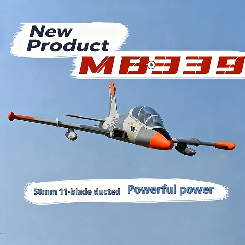 نموذج SY يبيع بشكل جيد MB339 نموذج طائرة مقاتلة مجاري كهربائية ثابتة الجناح 50 مم، بسيط وسهل الطيران ومستقر #2