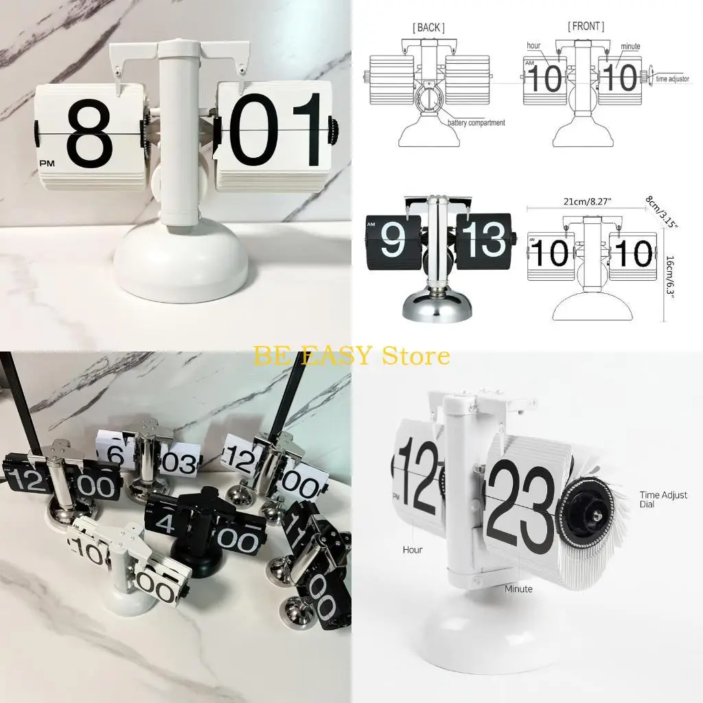 E28F Page Clock for Family and Friend Birthday Party Cold and Heat Resistant Plastic Construction Long Last Use