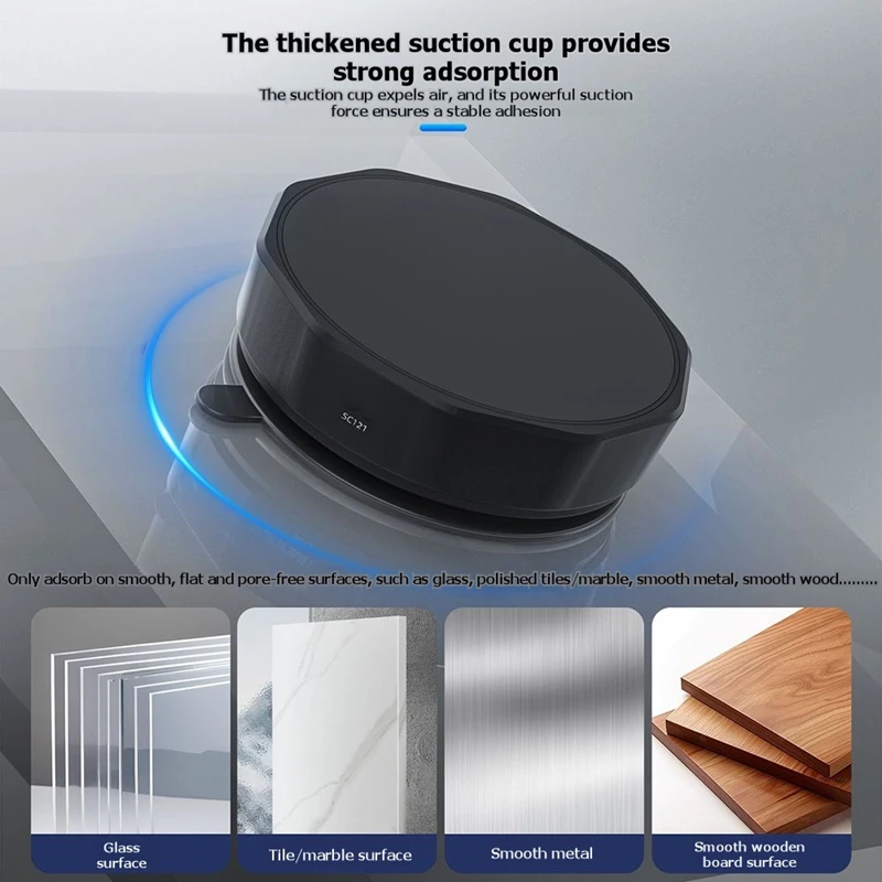 Super Sale Thickened Spin-Formed Suction Cup Manual Twist-Lock Mount with Base