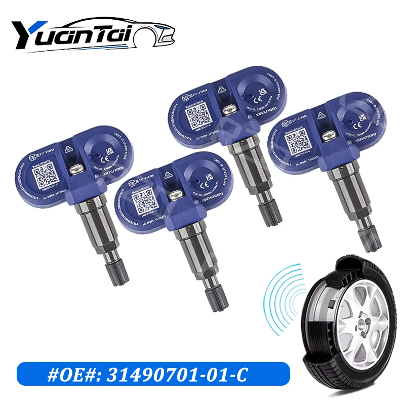 

For 2020 2021 2022 2023 2024 2025 Tesla Model 3 Y S X Bluetooth Tire Pressure Sensor 1490701-01-C 149070101B 149070101C New TPMS