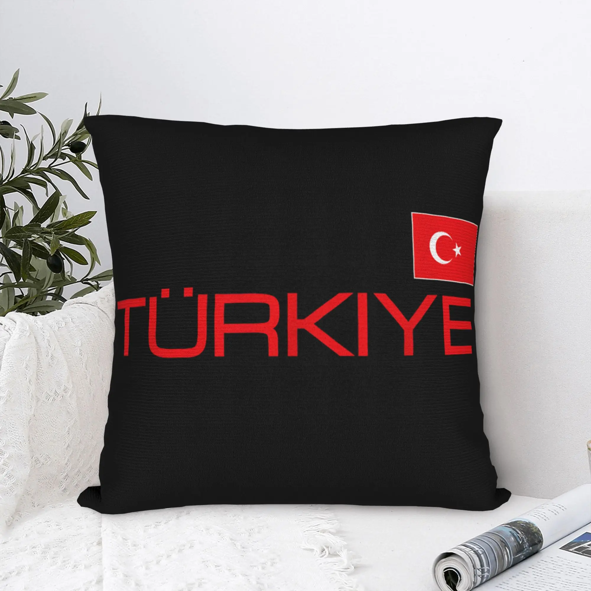 Flag of Turkey Souvenir Pillowcase Soft Polyester Cushion Cover Decor Turkish Patriot Pillow Case Cover Home Dropshipping