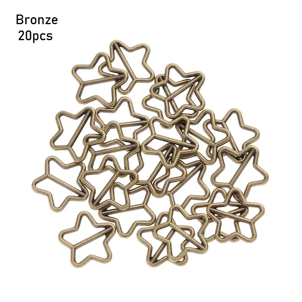 20pcs High quality  Mini Ultra-small Diy Dolls Buckles Tri-glide Star Buckle  Bags Accessories Belt Buttons