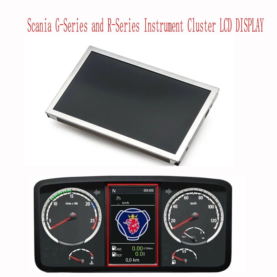 LCD Display Screen for Scania G-Series R-Series 2004-2016 Instrument Cluster Pixel Repair 2303199 2195583 2627466 2491744
