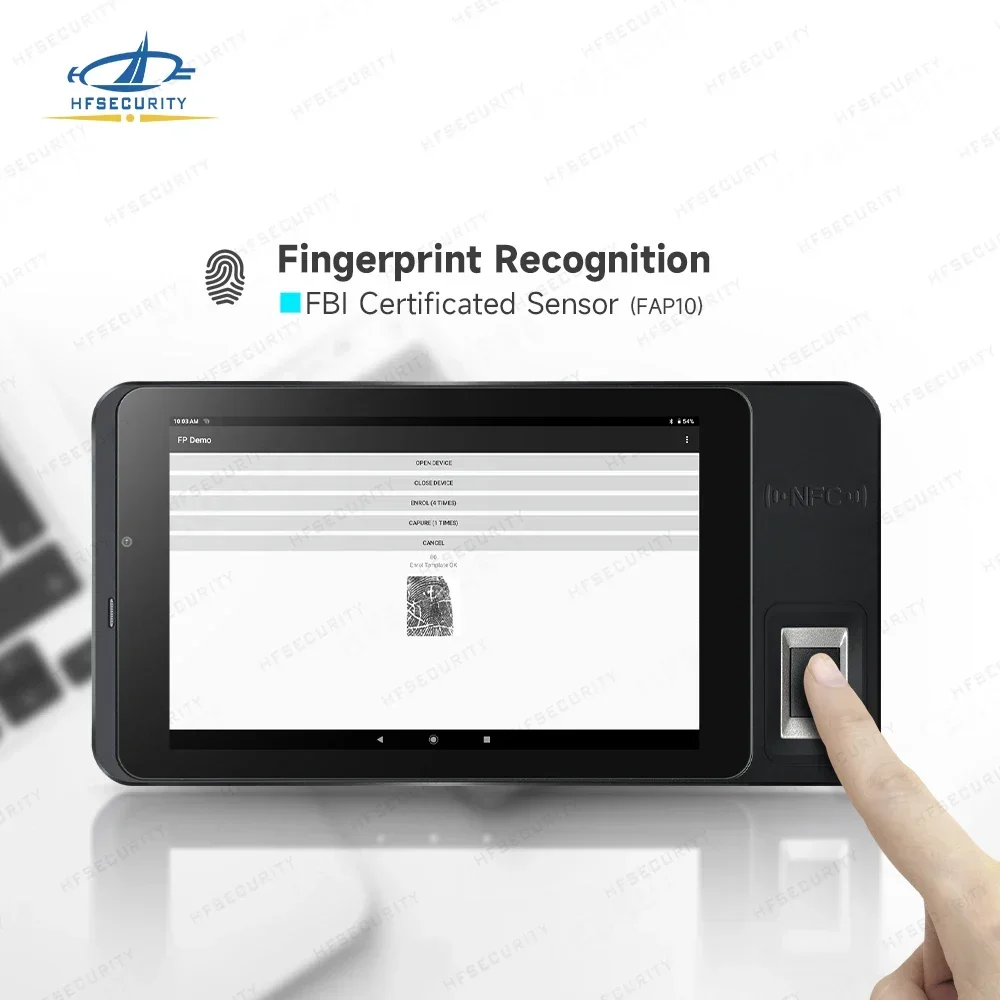 HFSecurity FP07 7 Inch Android Education Tablet With Finger Print Scanner
