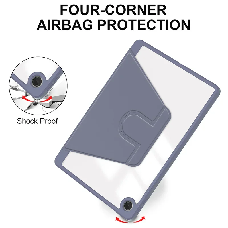 حافظة لهاتف لينوفو تاب 10.1 2025 حافظة ظهر أكريليك دوارة 360 درجة لهاتف لينوفو تاب 10 1 TB311XU TB311FU غطاء لوحي مع حامل قلم #3