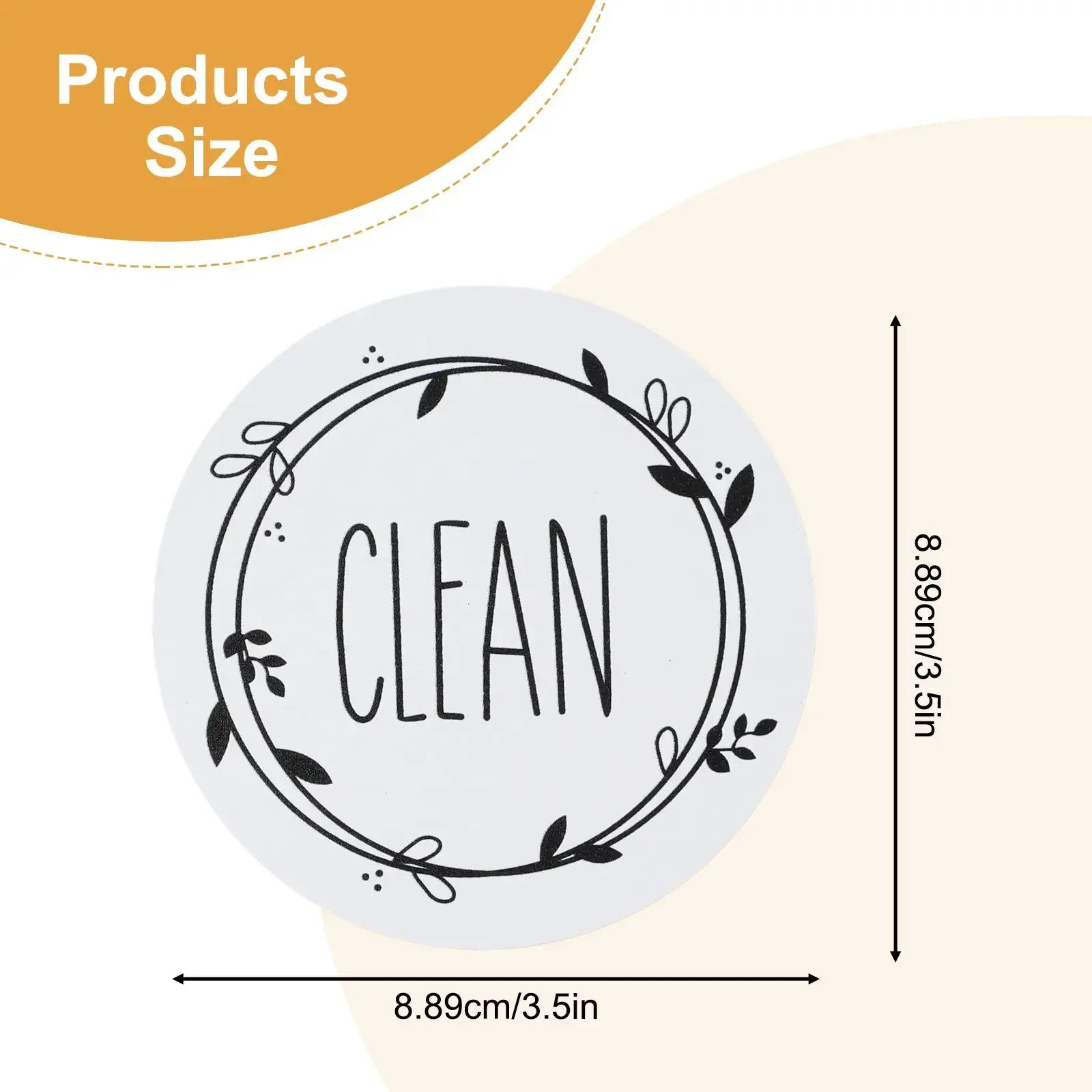 

Round Magnetic Fridge Sticker Clean Dirty Instruction Round Magnetic Fridge Sticker Clean Dirty Instruction Dishwasher Fridge