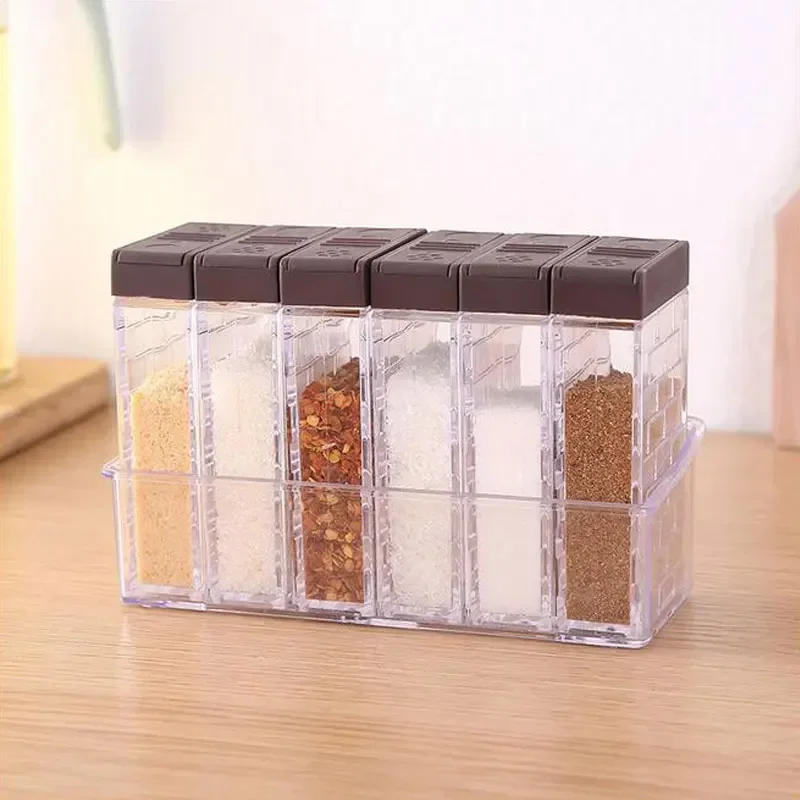 

Kitchen Seasoning Bottles Storage Boxes Kitchen Items Storage Container Spice Lid Can Sugar Storage Organizer for Seasoning