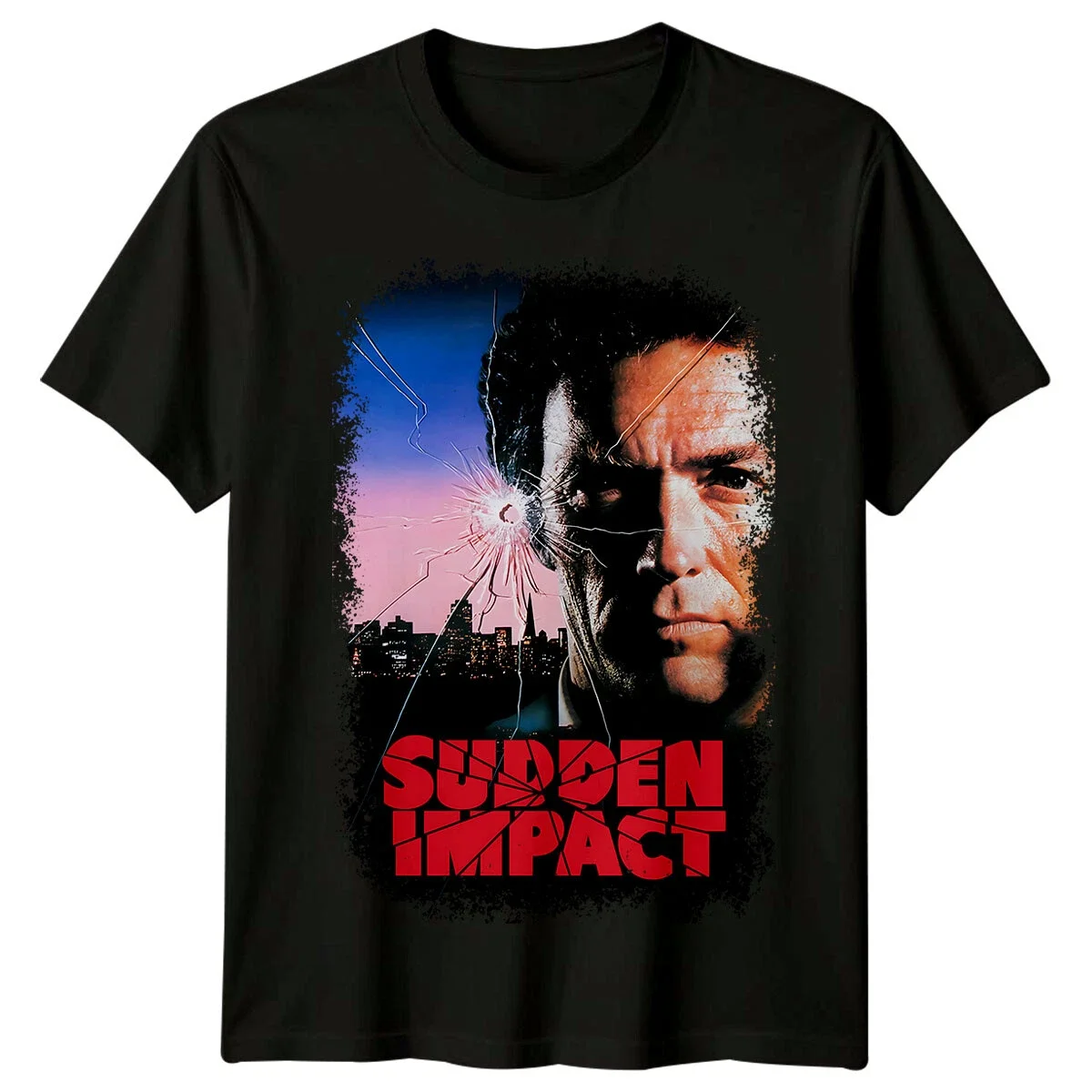 Sudden Impact (1983) Movie Poster Inspired T-Shirt Retro 80s Tee Unisex