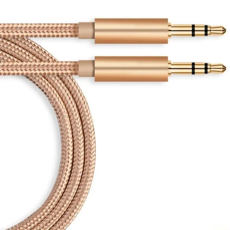 

B03F 3,5 мм нейлоновые плетеные позолоченные кабели AUXs HIFI звуковые разъемы для автомобильных наушников и домашних