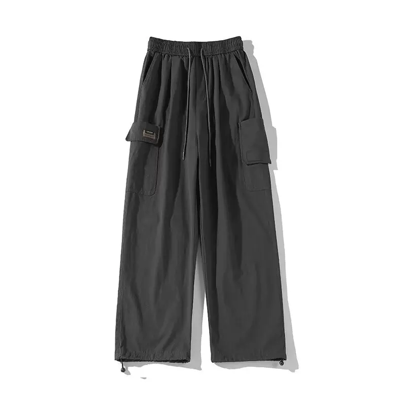 

Work pants for boys, summer straight tube retro casual versatile pants, Instagram trendy brand fashionable loose pants for men
