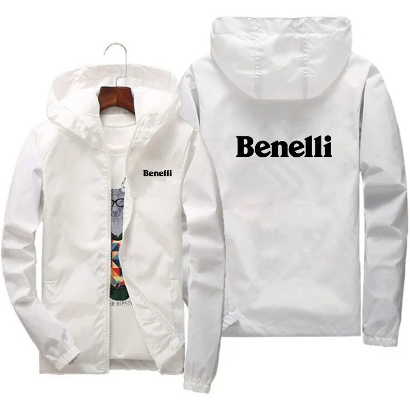 Mens Jacket Daily Spring and Autumn Windbreak Coat BENELLI Regular Fit Active Long Sleeve Jackets Baseball Uniform 7XL