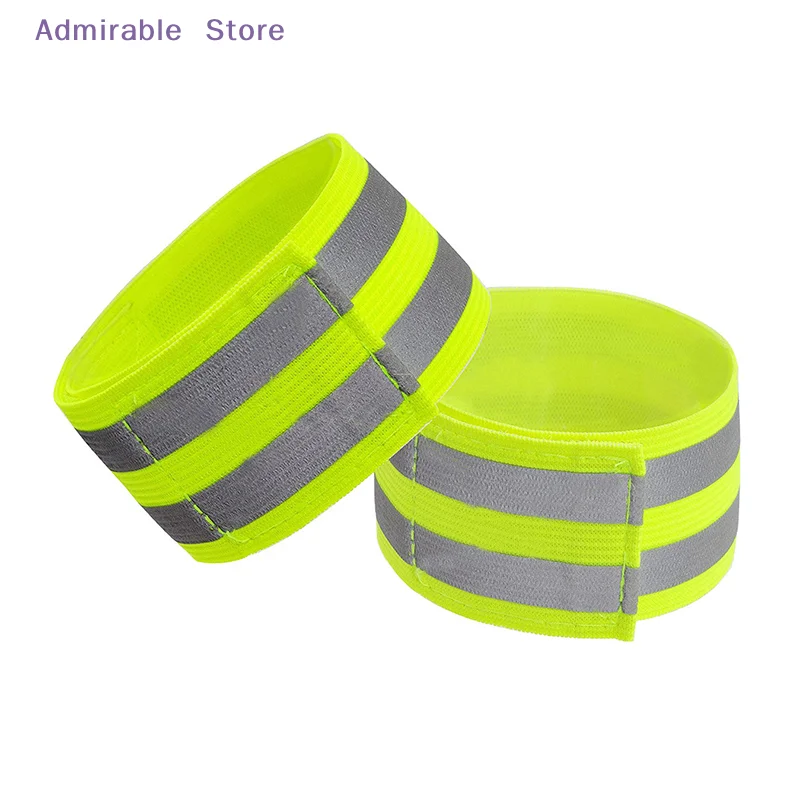 Reflective Bands Elastic Armband Wristband Ankle Leg Straps Kids Safety Reflector Tape Straps for Night Jogging Biking Running