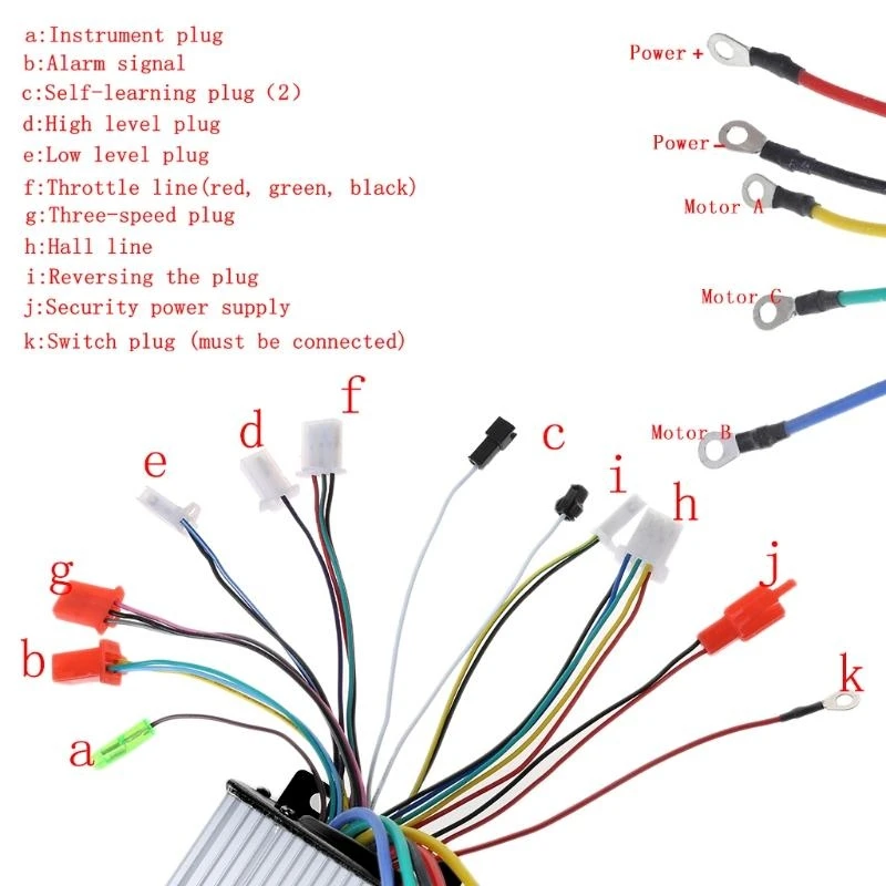 

12QM 48-72V 1500W 4 In 1 E-Bicyle Scooter Brushless Intelligent Dual Modes Controller