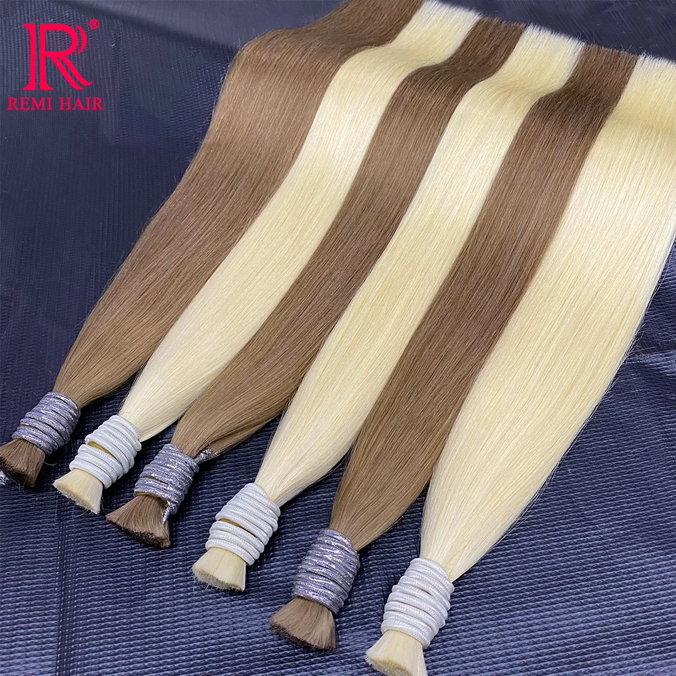 두꺼운 끝 인간 베트남어 머리 대량 100g 버진 없음 씨실 스트레이트 헤어 확장 여성용 헤어 위빙 인간의 머리카락 원본