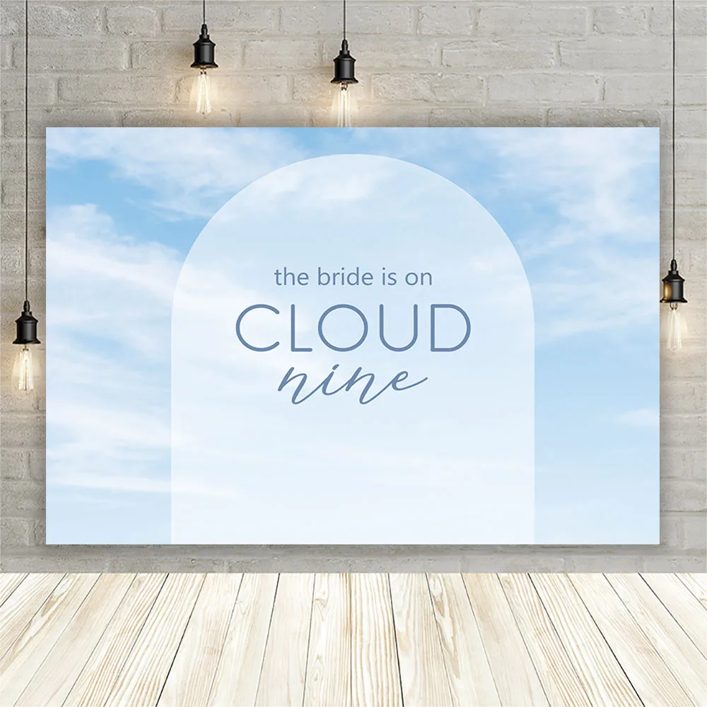 Sfondo cielo nuvola Festa di compleanno Decorazione personalizzata per sfondi per doccia per neonati