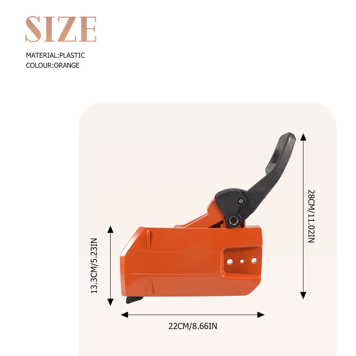 سلسلة مخلب الجانب غطاء الفرامل عاصي ل 4 HUSQVARNAs 61 66 266 268 272 بالمنشار الساخن