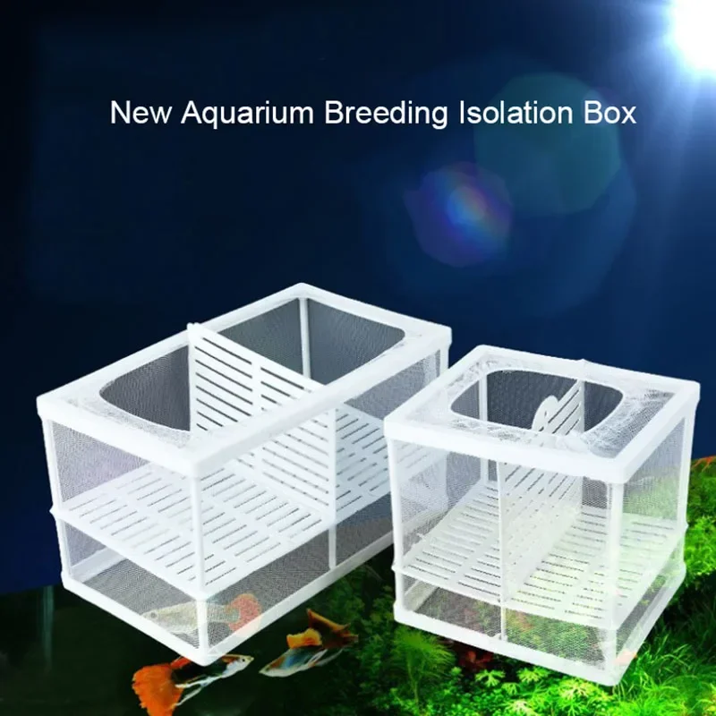 Small Size Aquarium Accessories Nylon Plastic Fish Breeding Isolation Box Fish Tank Aquarium Breeder Hatching Incubator