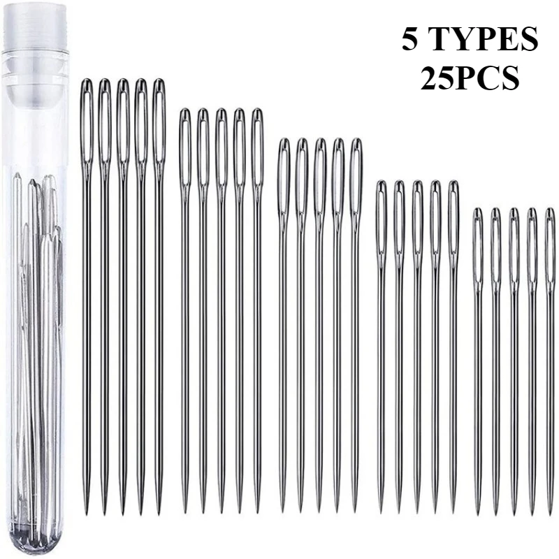 25pcs Household Sewing Machine Needle Combination 5 Types Old Style Multifunctional Motor Universal Accessories