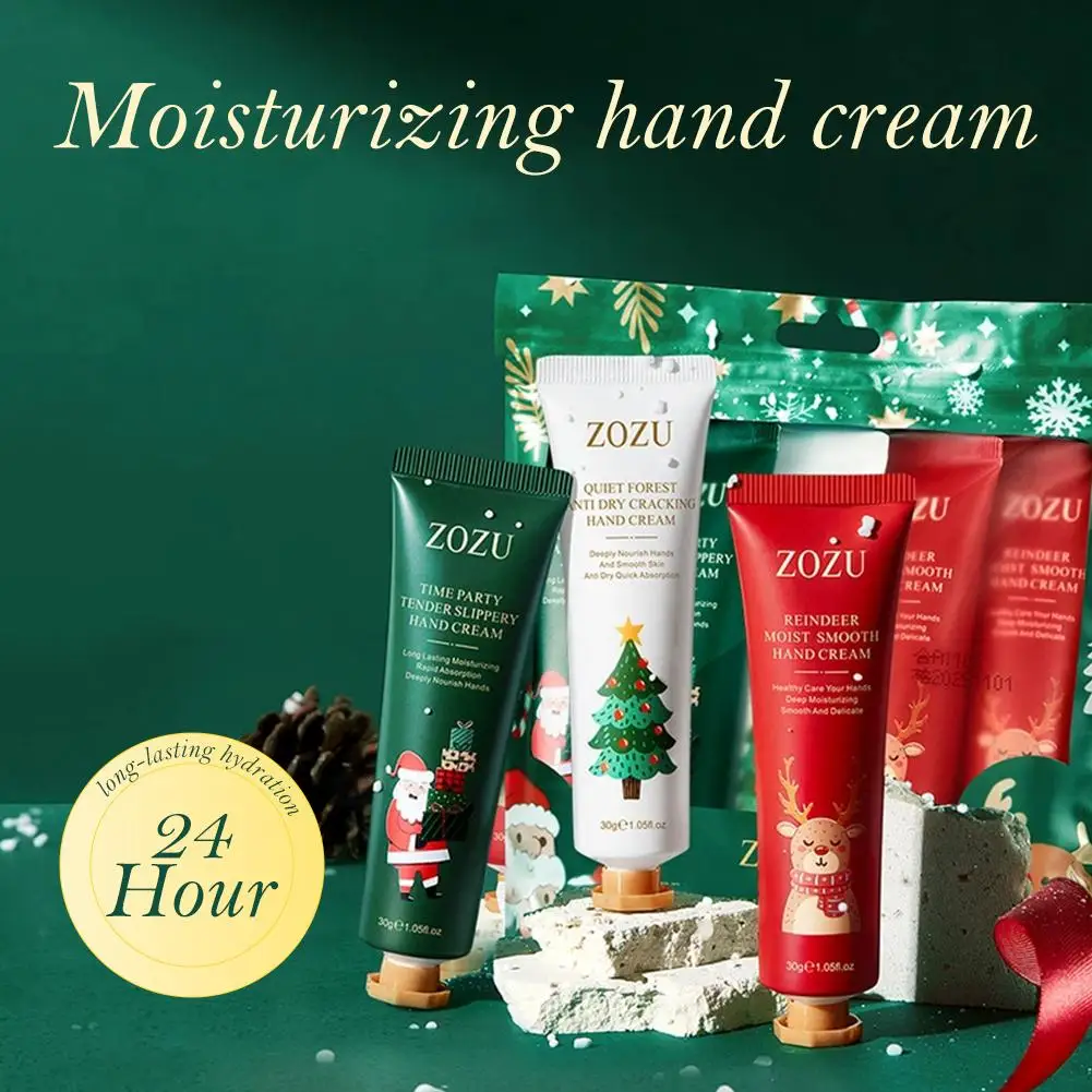 Set de regalo de crema de manos navideña, loción de manos hidratante no graso para mujeres y hombres, rellenos de medias festivas y fiestas