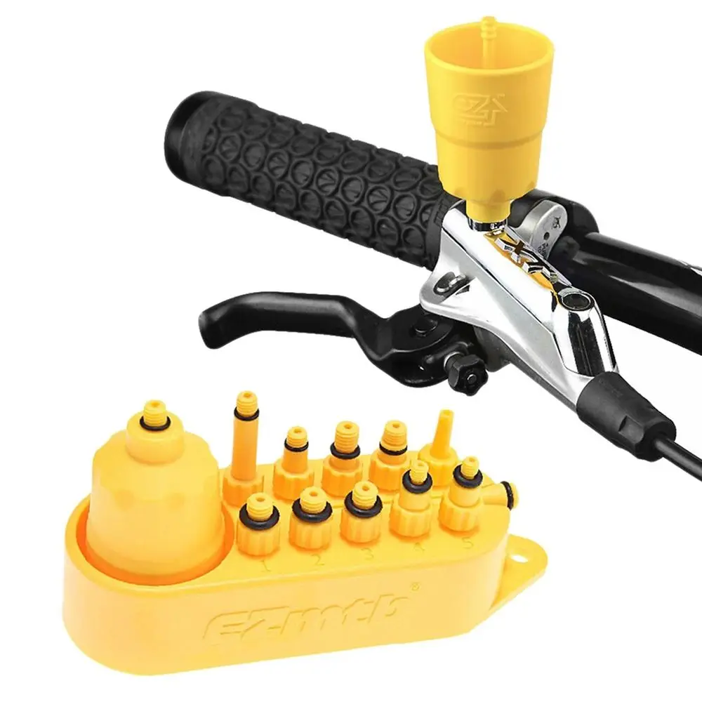 أداة إصلاح الدراجة النفط تنزف محولات دراجة الصحن الهيدروليكي الفرامل أداة إصلاح الفرامل تنزف محولات مجموعة مكبح قرصي النفط تنزف عدة #1