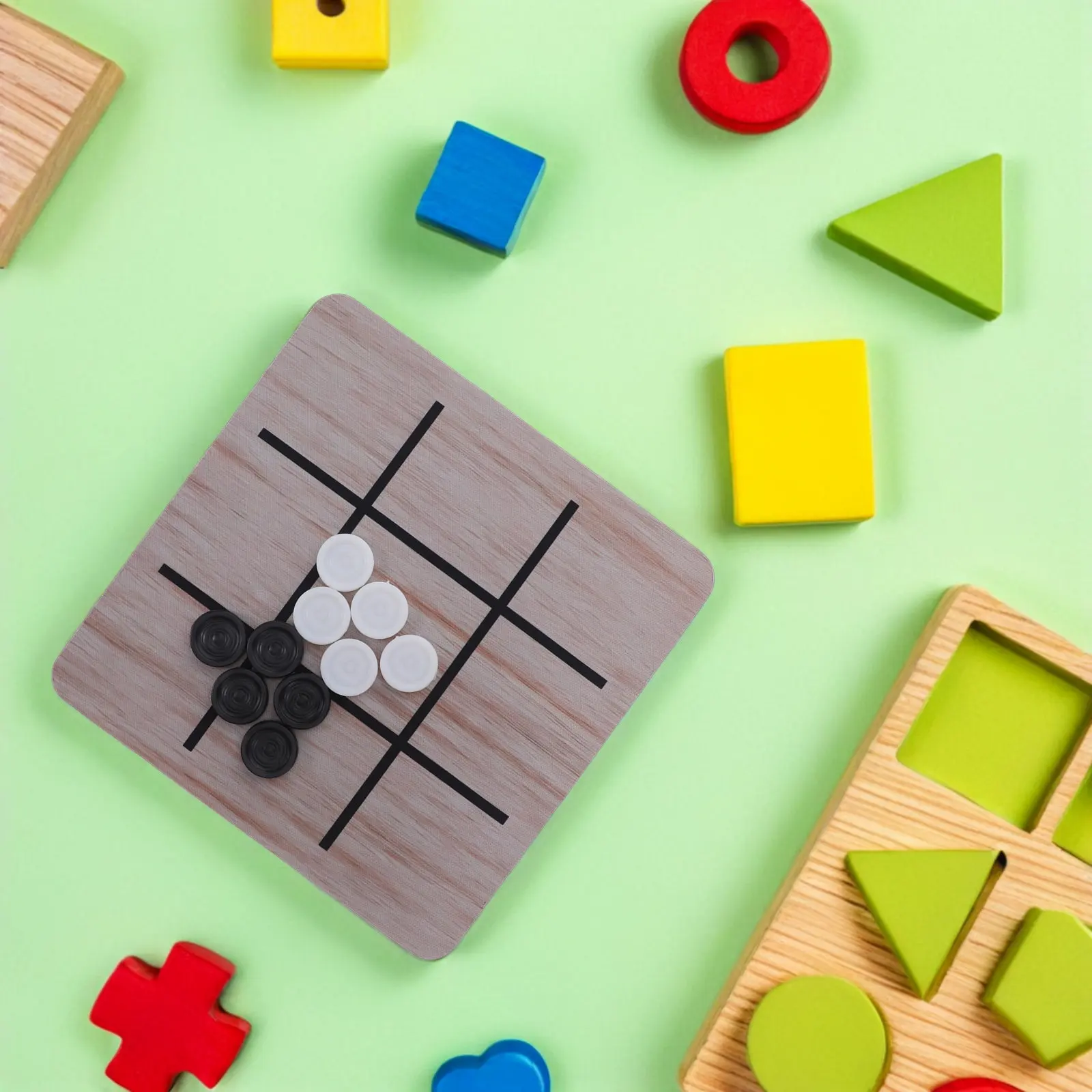 Game with 4 Boards Strategy Match Puzzle Game for Kids Family Tabletop Activity Set