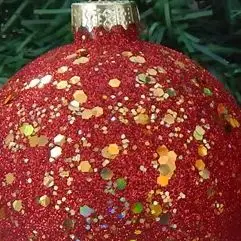 

Рождественское украшение красный стеклянный шар