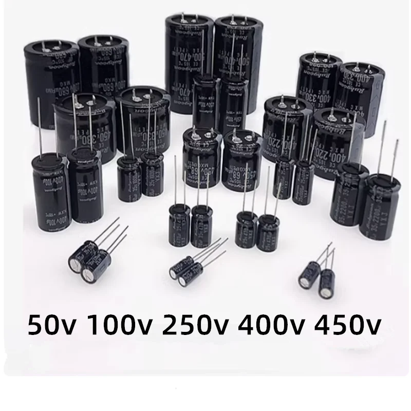 10 Uds 35V 56UF 560UF 5600UF 39UF 390UF 3900UF 27UF 270UF 2700UF 68UF 680UF 6800UF 82UF 820UF condensadores electrolíticos de aluminio