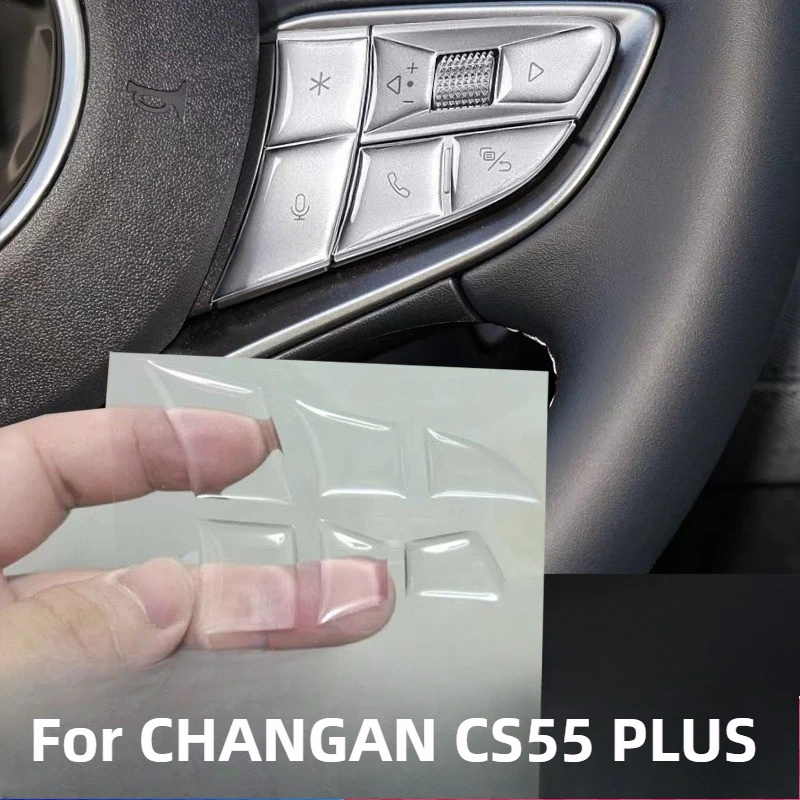 Steering Wheel Button Sticker For CHANGAN CS55 PLUS Accessories 2026 Epoxy Resin Scratch-Resistant Adhesive Auxiliary Paste