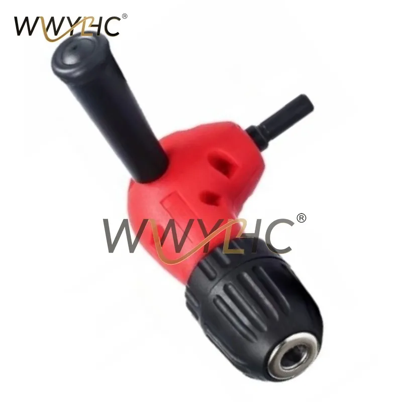 3/8''-24UNF 0.8-10mm Right Angle Drill Attachment 90 Degree Handle Adaptor Corner Chuck Clamping Range