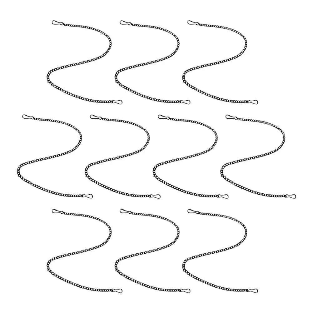 10Pcs Metal Hanging Chain for Signs Posters Stained Glass Ornaments Indoor Outdoor Heavy Duty Smooth Finish Hook