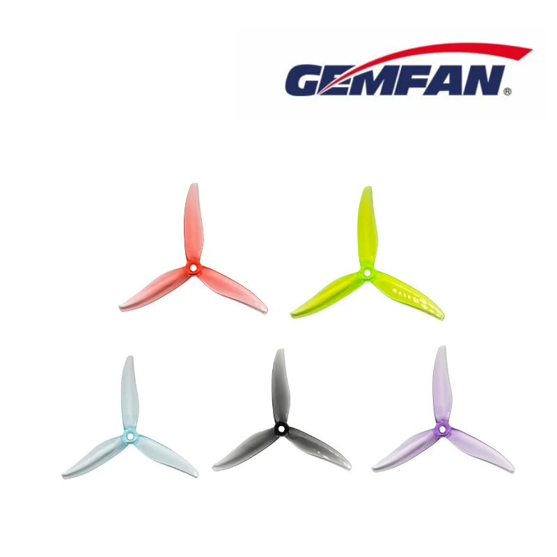 Gemfan 5128-Lot de 4 paires d'hélices à 3 pales, accessoires de bricolage, multirotor, mise à niveau 51366, pièces FPV RC, loisirs