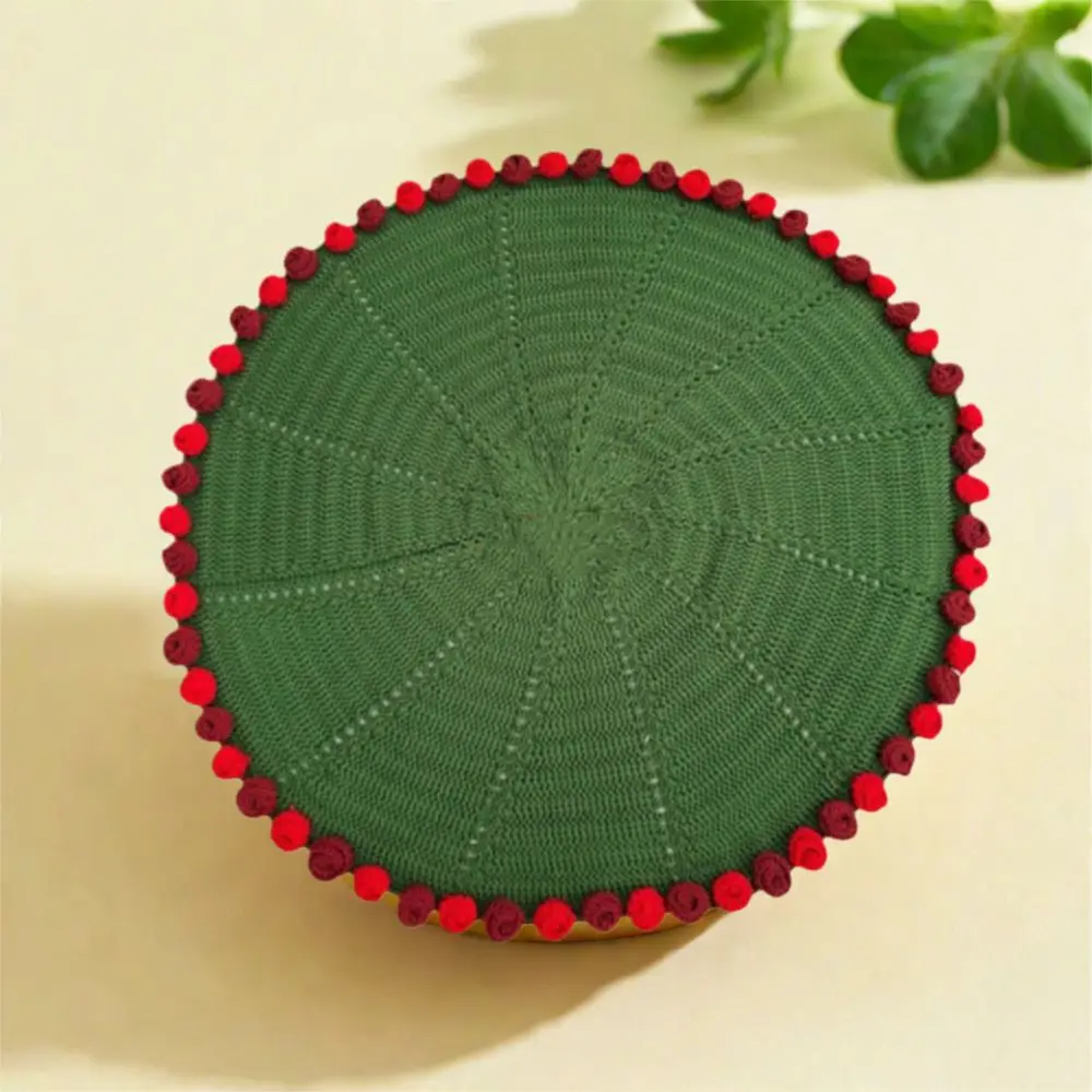 

Green Rose Bouquet Blanket Fashion Finished Rose Nap Blanket Crochet Soft Knitted Flower Blanket For Girlfriend and Mom Gift