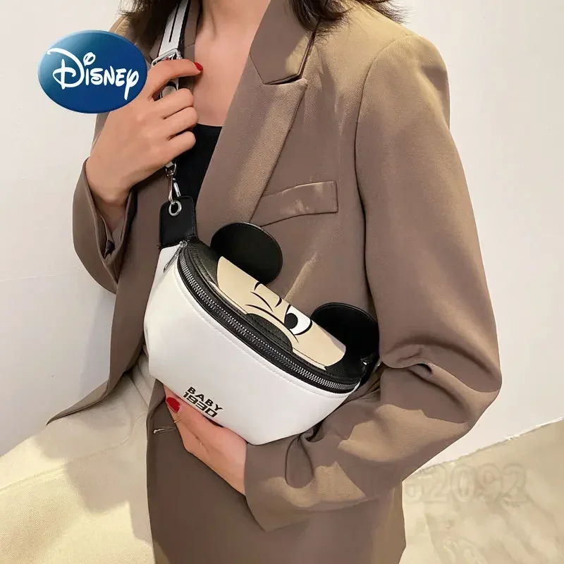 Disney-Sac à bandoulière de grande capacité pour femme, sac de poitrine de dessin animé, haute qualité, marque de luxe, mode