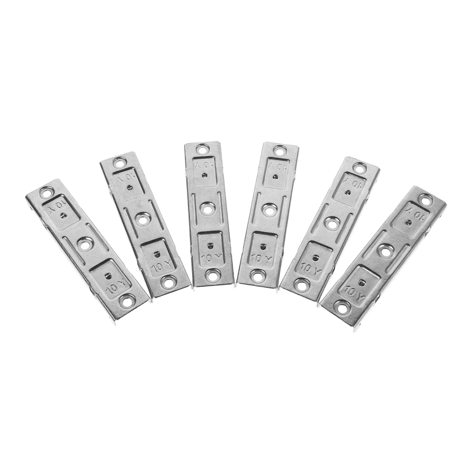 

6 pcs Stainless Steel Curtain Track Connectors Double Rod Wall Mount Ceiling Divider Accessories Easy Installation Silver