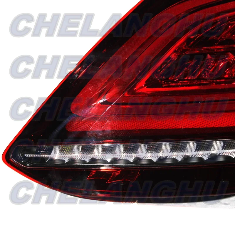 ไฟท้ายLEDสําหรับBenz W205 RHDประเภทC180 C200 C250 C300 C350e C63 C43 2018 2019 2020 2021 ด้านหลังขวาโคมไฟรถอุปกรณ์เสริม