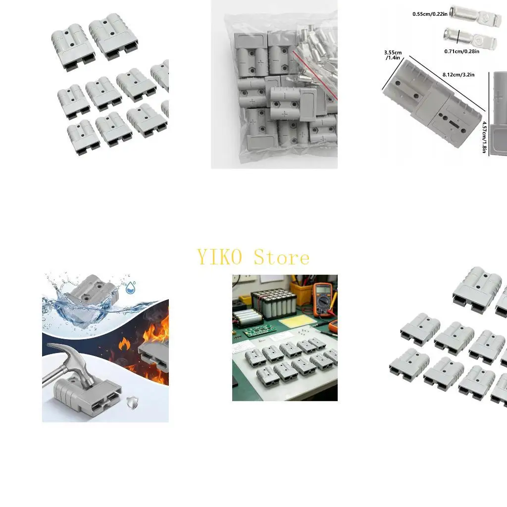 K32C 50A Battery Power Coupler Connectors 10 Pack for Energy Storage Repair Tasks
