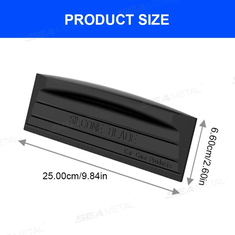 SEAMETAL Soft Silicone Handy Squeegee Car Wrap Tools Non-Scratch Car Window Wiper Drying Blade Clean Scraping Scraper Accessorie