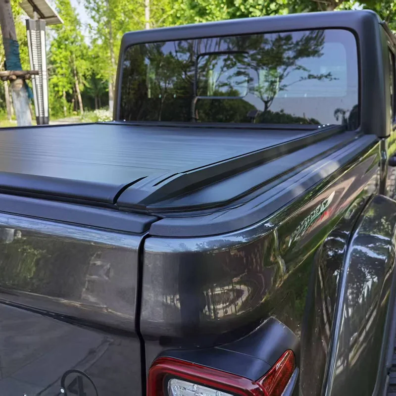 Hot Selling 4x4 Offroad Foldable Rolling Up Tonneau Cover Shutter Lid Pickup Truck Bed Cover For 2025 Gladiator