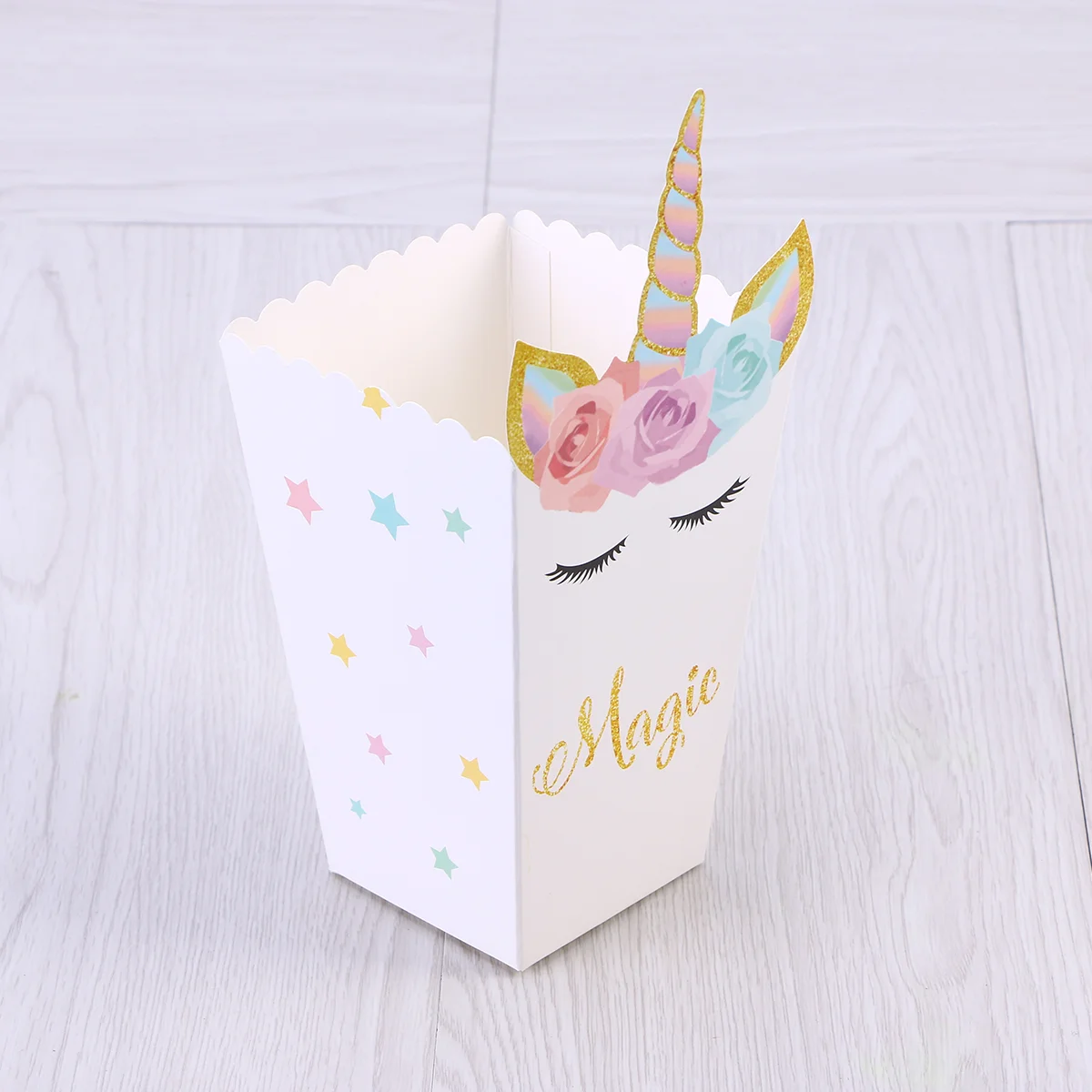 

12 Pcs Popcorn Bag Cups Boxes Paper Bags Holders Lunchbox Container Candy Containers