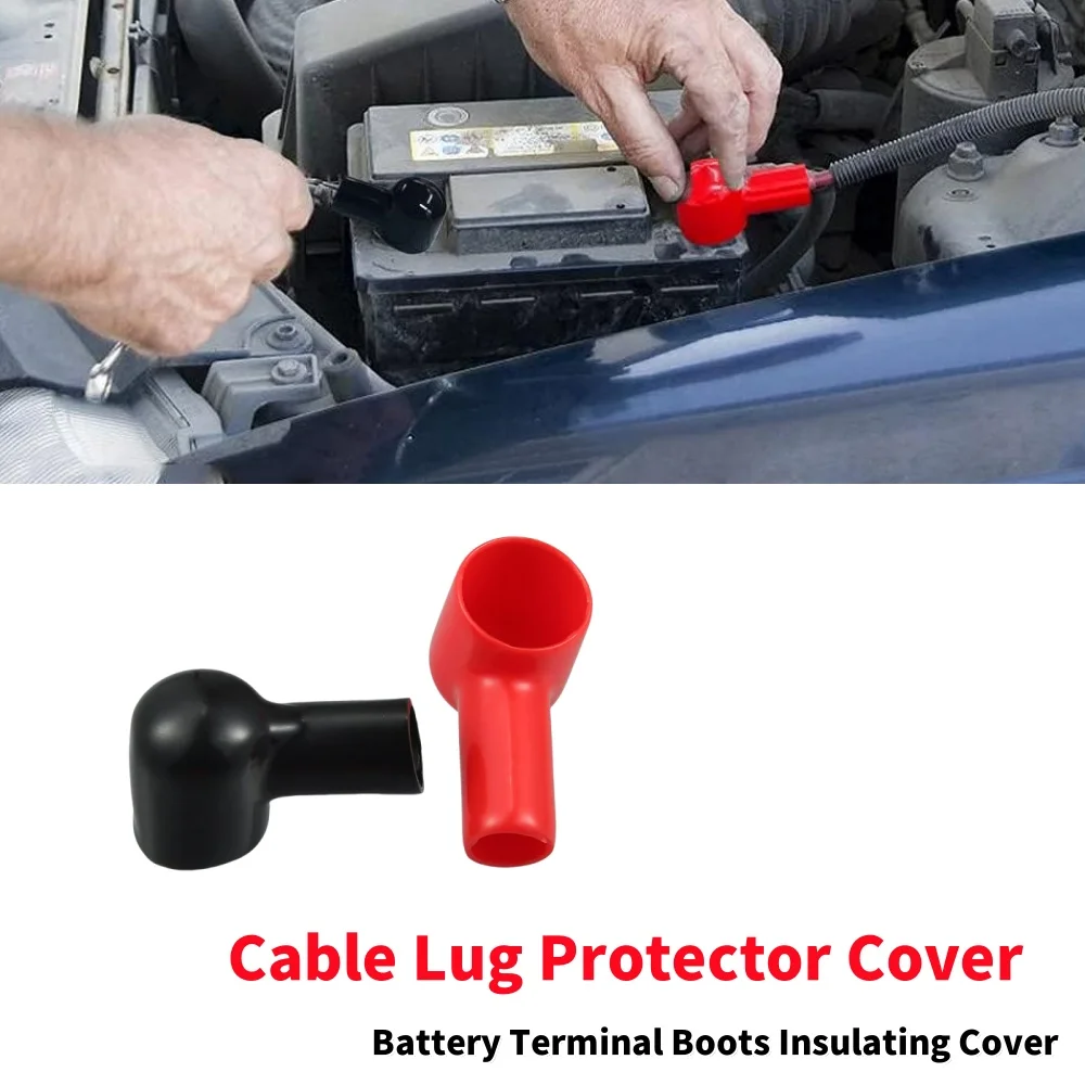 20Pcs Battery Terminal Boots Insulating Covers Universal Battery Terminal Boots Insulating Rubber Covers Cable Lug Repair Tools