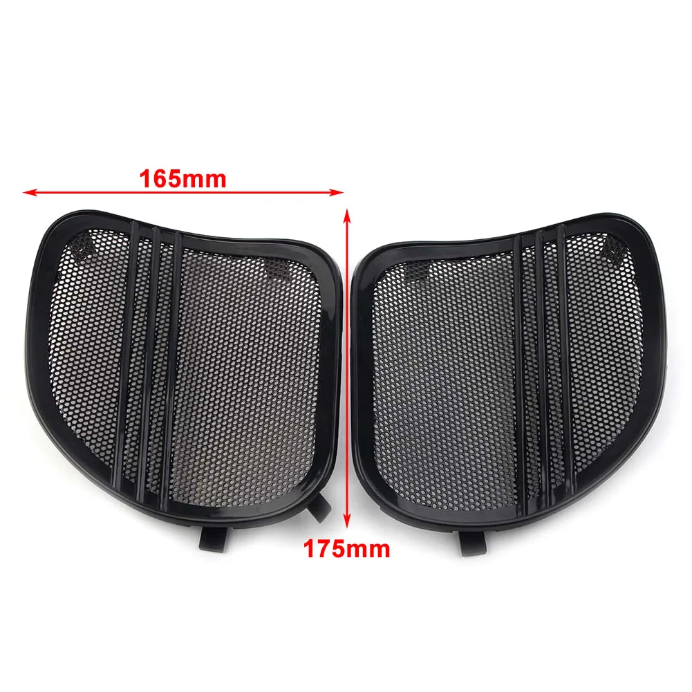 2Pcs Motorcycle Speaker Grills Cover Trim Left & Right For Harley Davidson Road Glide 2015 2016 2017 2018 2019 2020 2021 2022