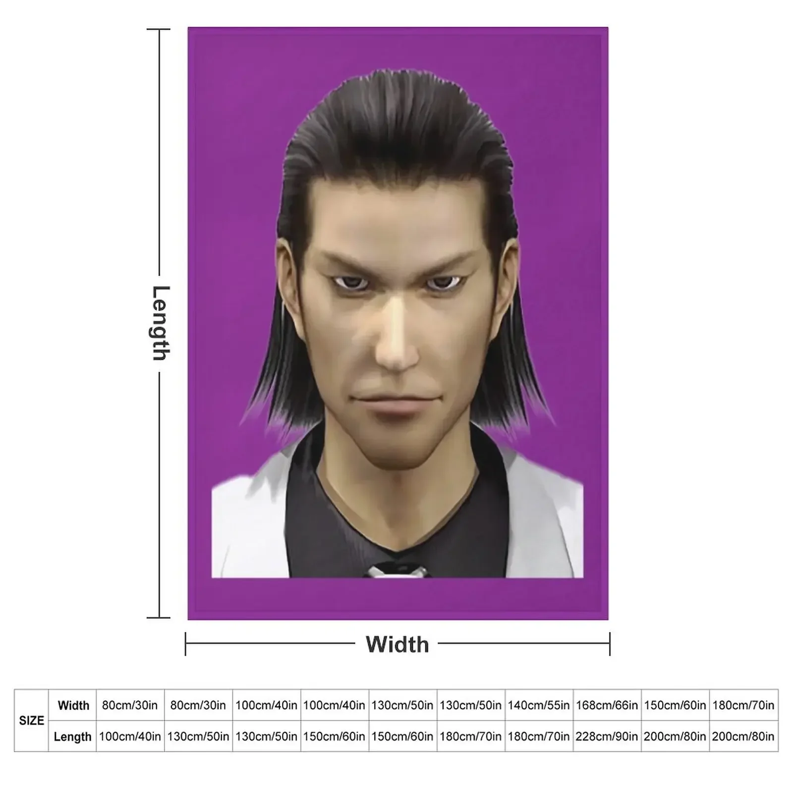 Yakuza Nishiki Throw Pillow Throw Blanket Furry Bed Flannels Shaggy Blankets