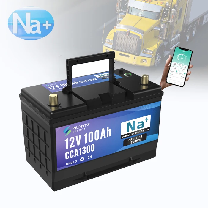 

CCA 1300 Car Truck Starting Sodium Ion Battery 12V 20ah 50ah 60ah 100Ah Cranking Battery